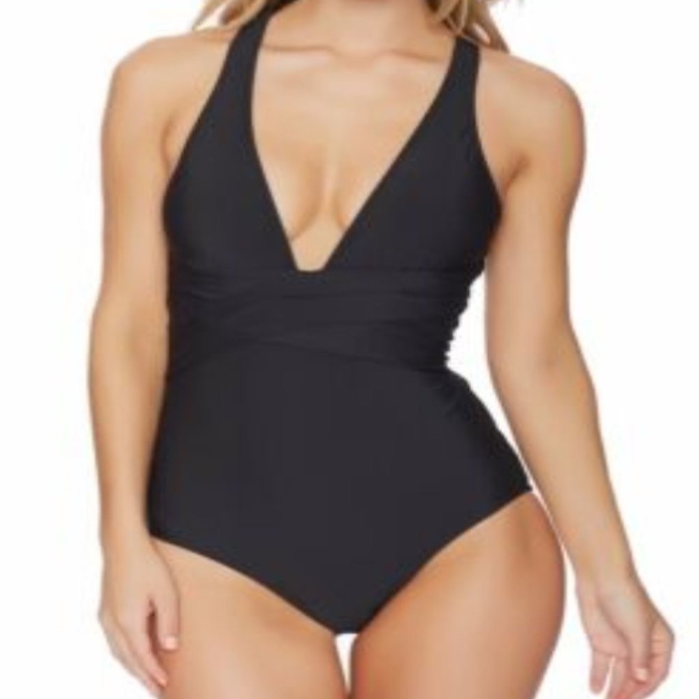 Athena One Piece Swimsuit Sz XS black